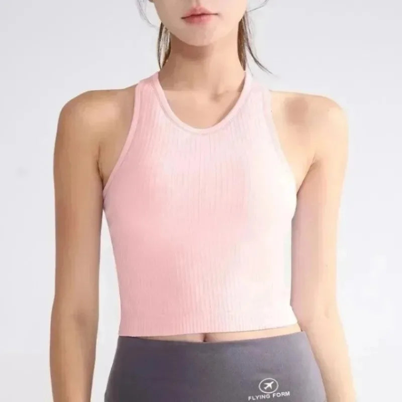 Fitness Women Yoga  Nude Jumpsuit Sleeveless