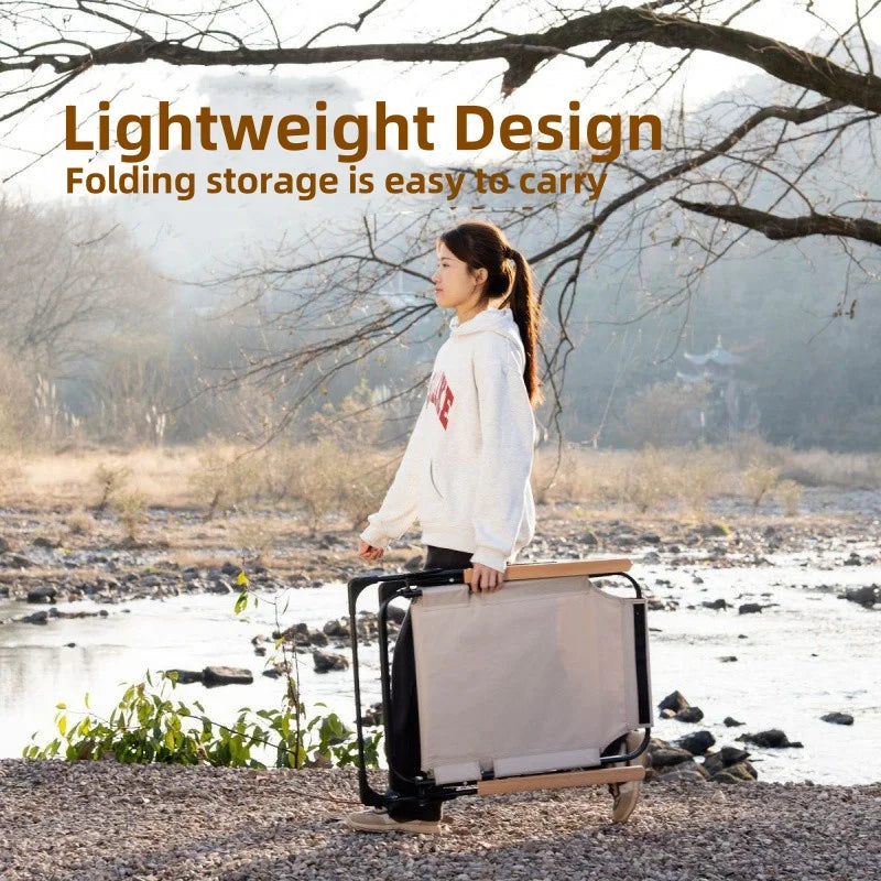 Angle Adjustable Camping Chair with Detachable
