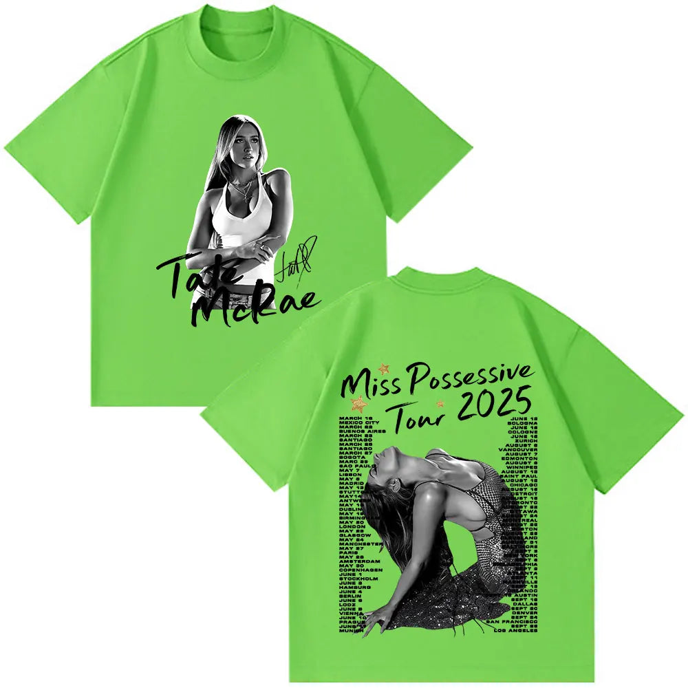 Tate McRae Miss Possessive World Tour 2025 T-Shirts