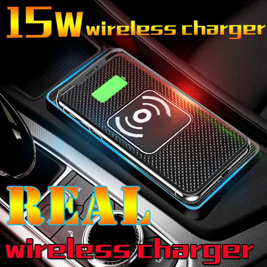 Wireless Car Charger Charging Pad 15w Non Slip Qi