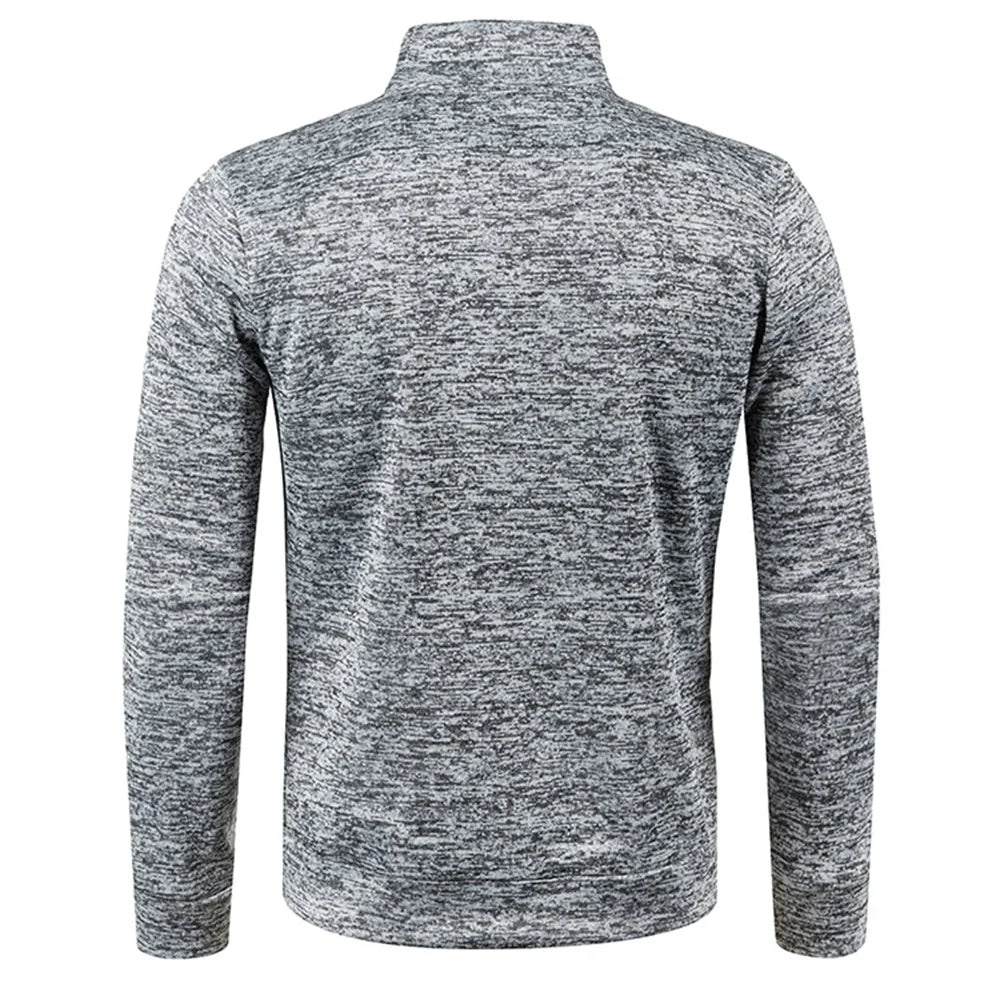 Men Sweatshirts Spring Thicker Pullover Half Zipper Pullover for Male