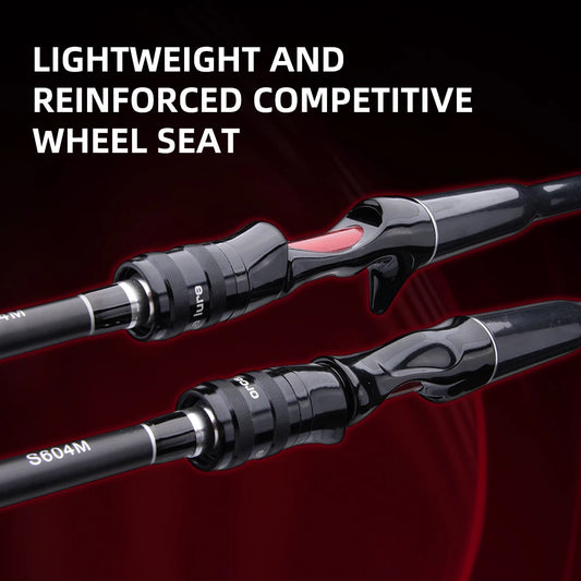 FISHINGFANS Casting Spinning Fishing Rod 1.8m 2.1m Medium