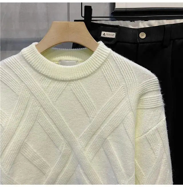 Sweater Men's Autumn and Winter Stripes Versatile New