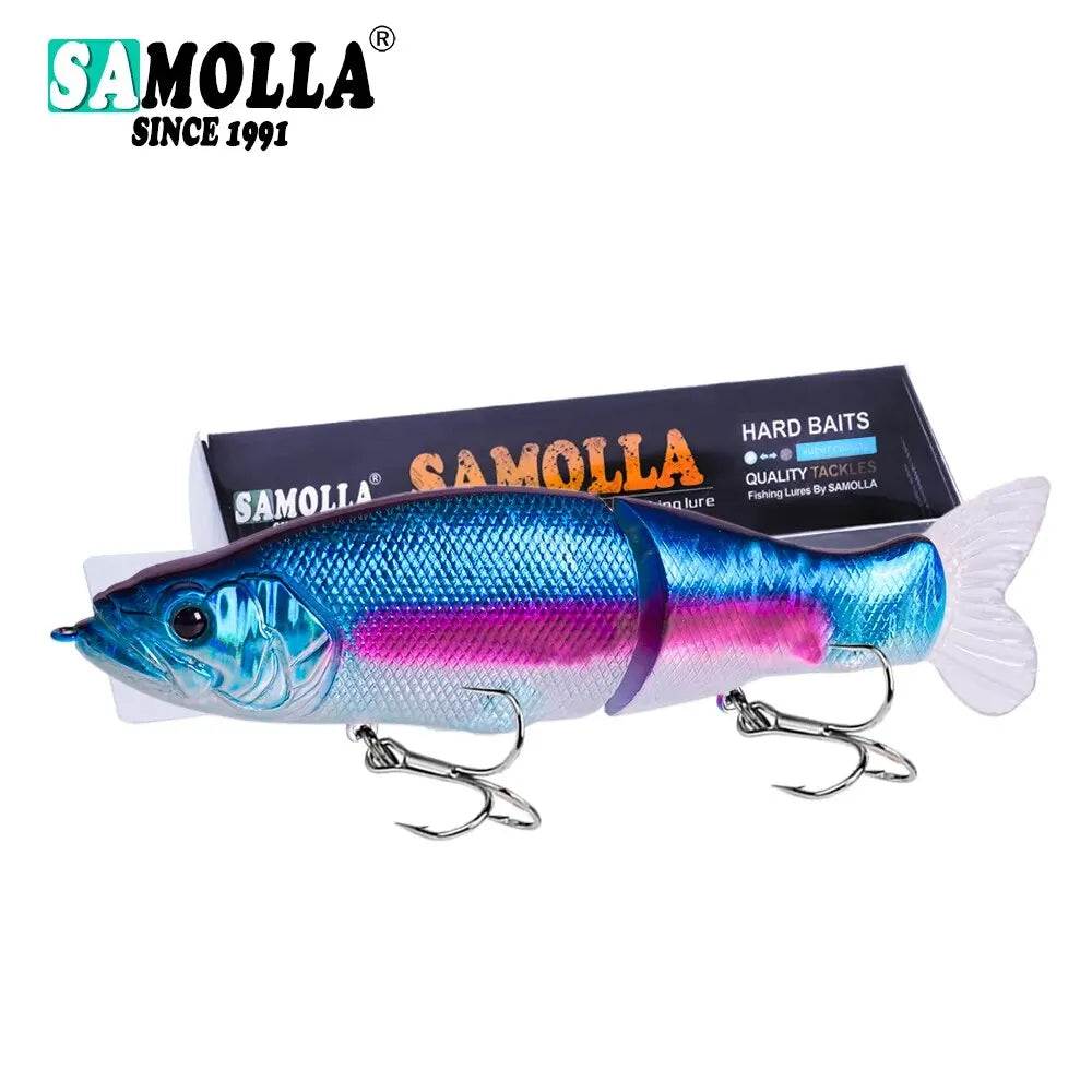 Slow Sinking SwimBaits Fishing Lures 30G Whopper Vibration Soft Tail