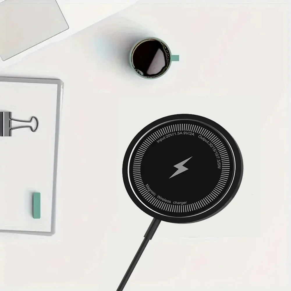 30w Magnetic Wireless Charger Pad for Macsafe iPhone 15 14 13 12 Pro