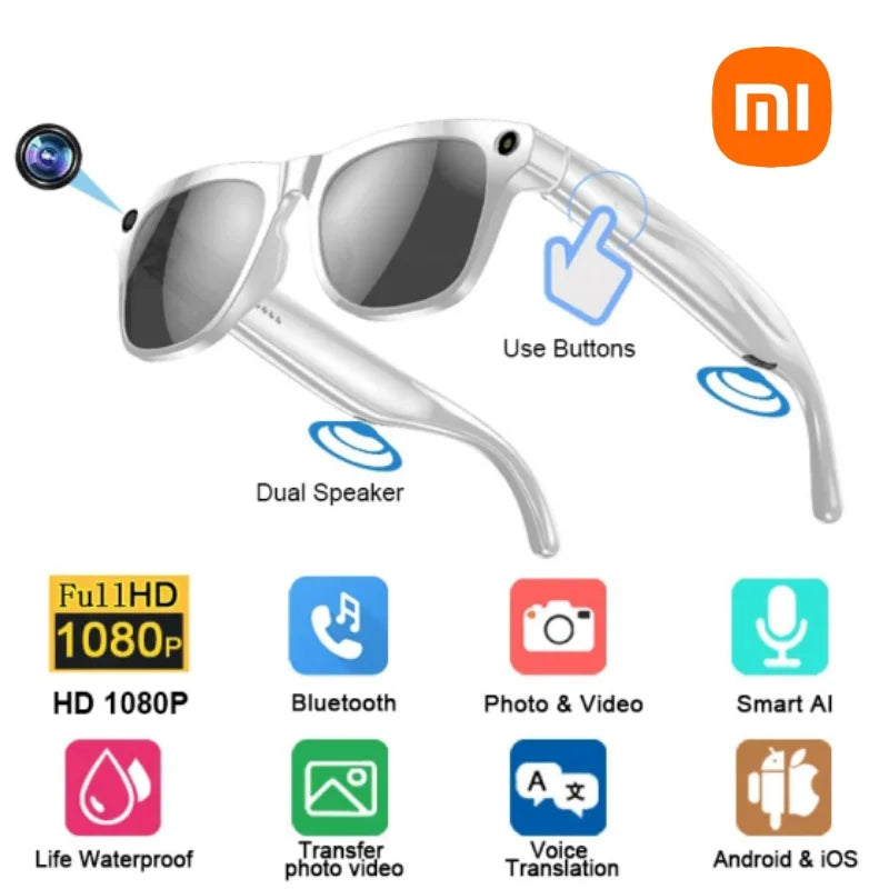 XIAOMI Smart Glasses AI Camera HD Wearable Mini Camera Bluetooth