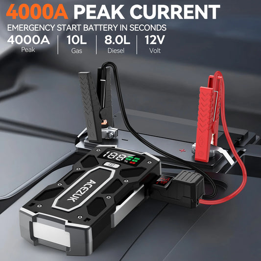 4000A Car Jump Starter Power Bank 12V 21800mAh