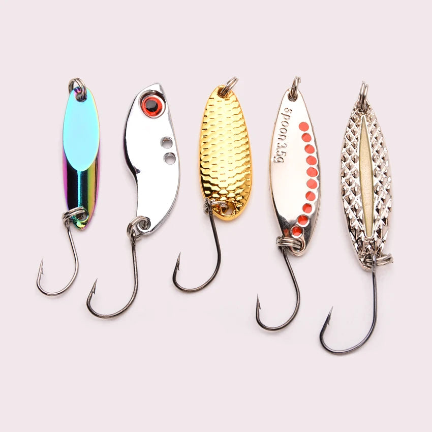 5pcs/lot Wobbler lures 3g/10g/15g Metal Vib Fishing