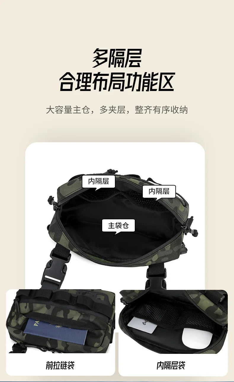 Sport Chest Bag for Men Women Comepletely Waterproof