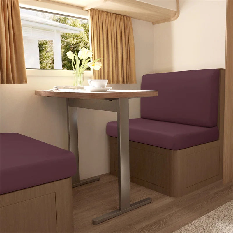 2pcs/set Jacquard RV Dinette Cushions Covers Stretch