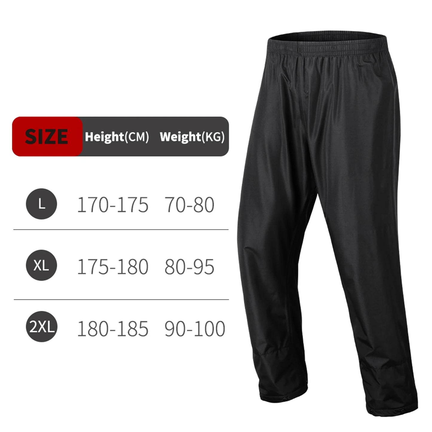 Cycling Sports Breathable Split Rain Pants
