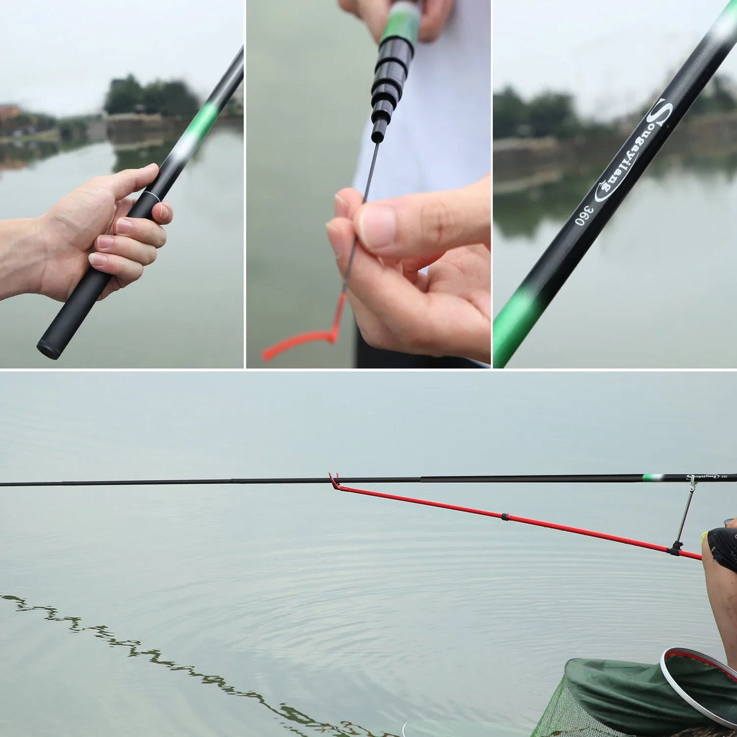 Sougayilang Carp Fishing Rod 2.7/3.6/4.5/5.4M Portable Ultra Light