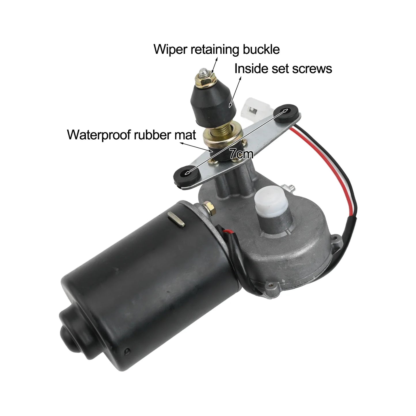 Elektrische ruitenwissermotor 12V ruitenwisser voor visboot, caravan,