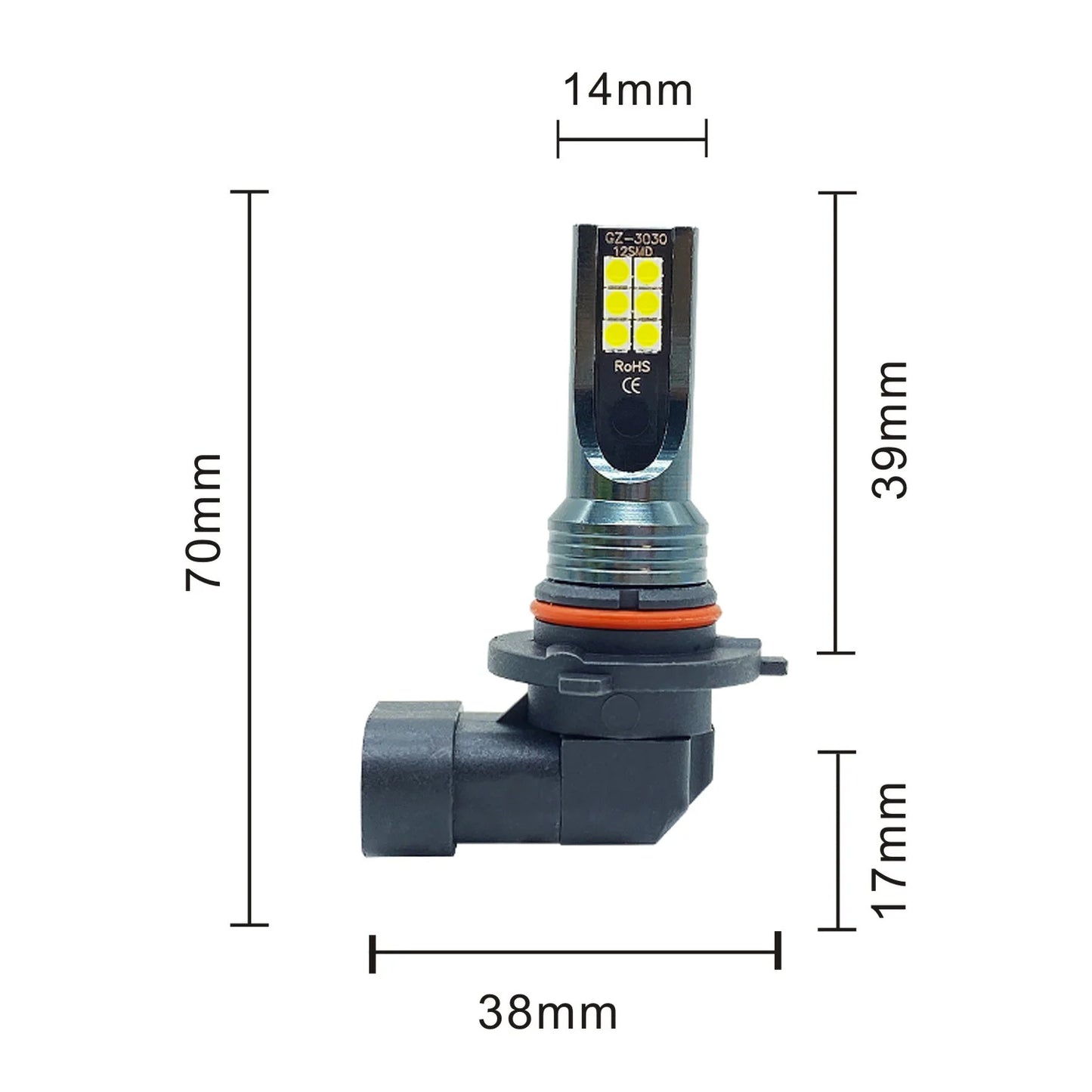 2Pcs 9005 9006 LED Headlight H11 H8 H9 H10 H1 H3