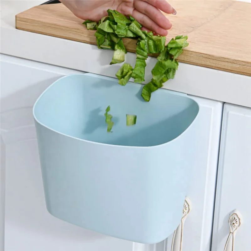 Wall-Mounted Trash Can Simple Wastebasket Suitable