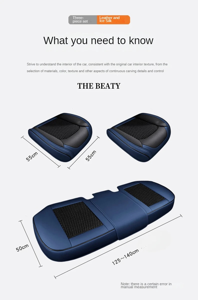 Full Coverage Car Seat Cover 3D Cushion for Mercedes