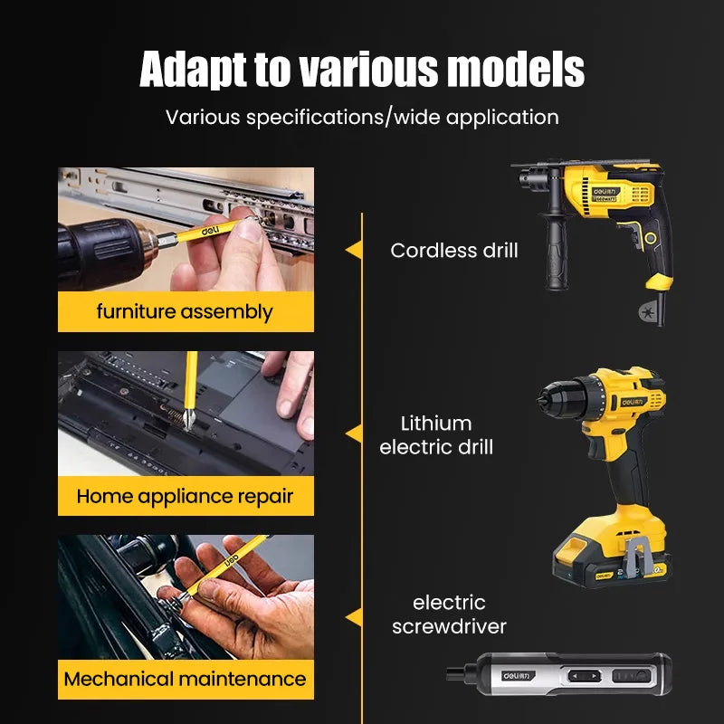 5/6Pcs Magnetic Screwdriver Bits Non-slip Shockproof