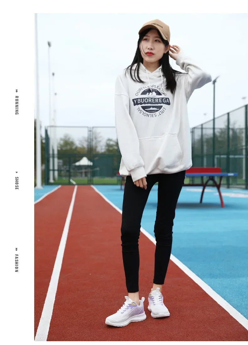 Women's Sports Shoes Spring 2025 New Knitted Casual Fashionable