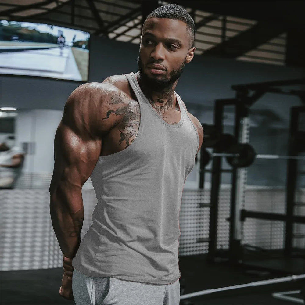 Men's Fitness Vest Sports Summer Cotton