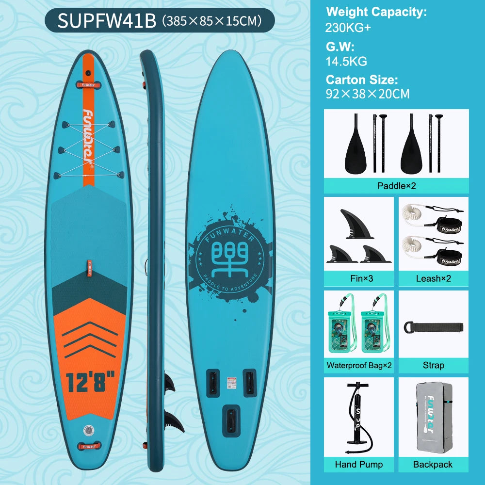 FunWater 11' Sup Board Inflatable Surfboard Stand Up Paddle Board