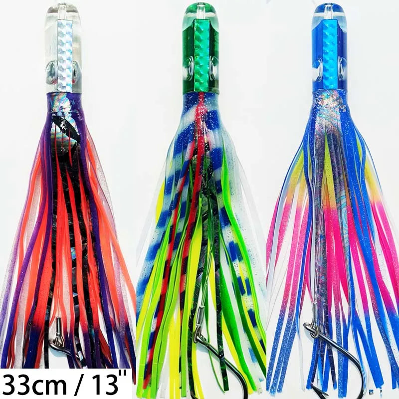 Trolling Fishing Lures, Rigged Skirted, Big Game, Marlin Tuna, Prowler, 13 ', 33cm