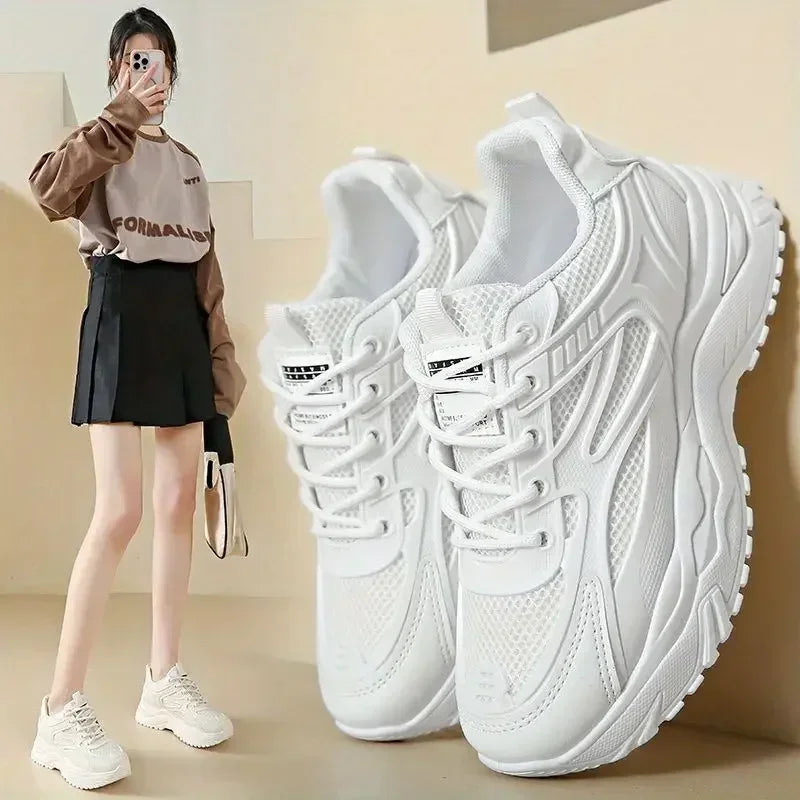 Sneakers Shoes for Women Sports Woman Footwear High on Platform