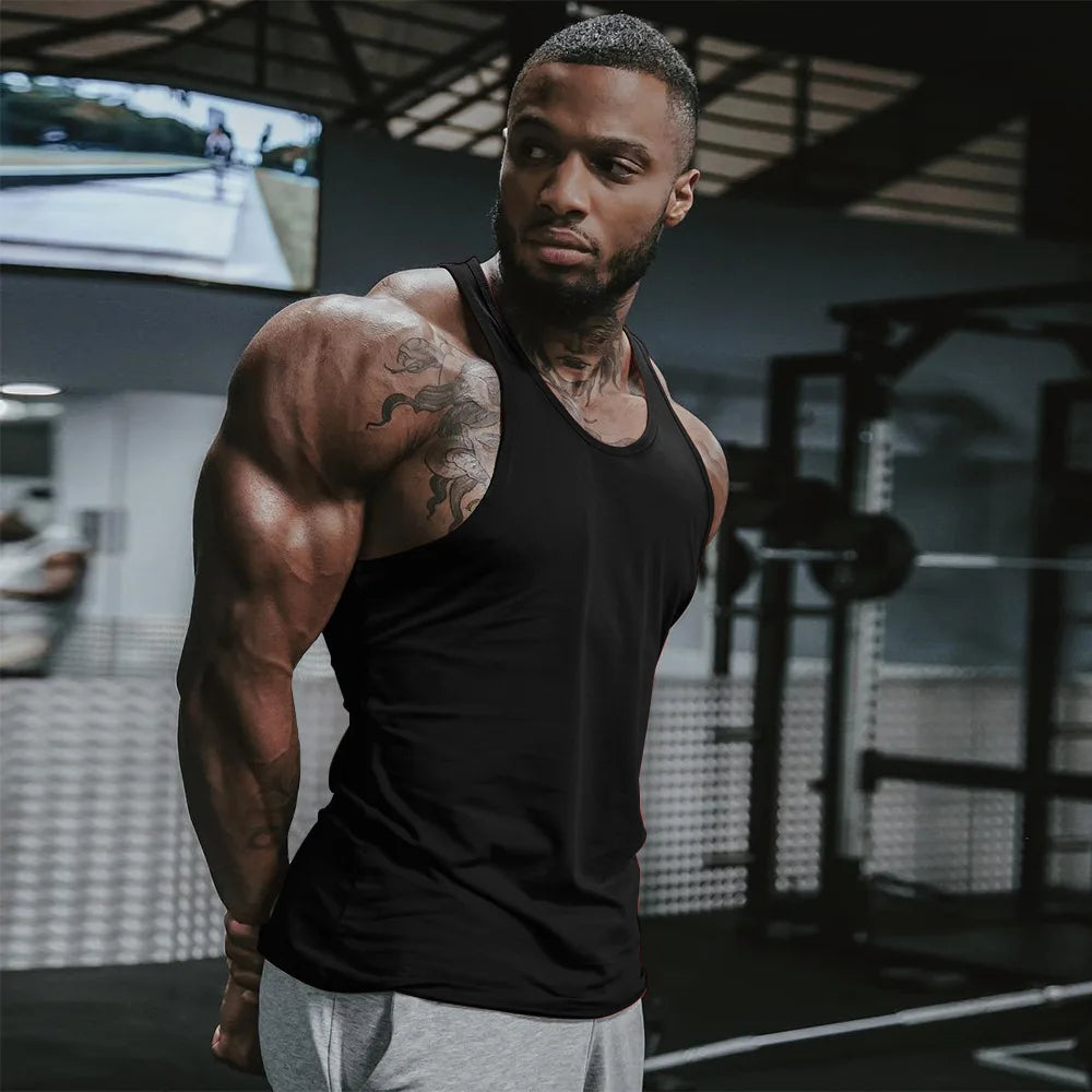 Men's Fitness Vest Sports Summer Cotton