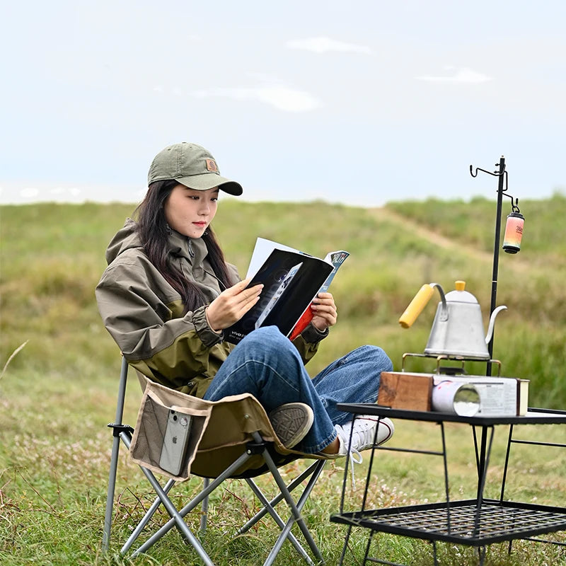 Outdoor Folding Moon Chair Portable Chair Camping