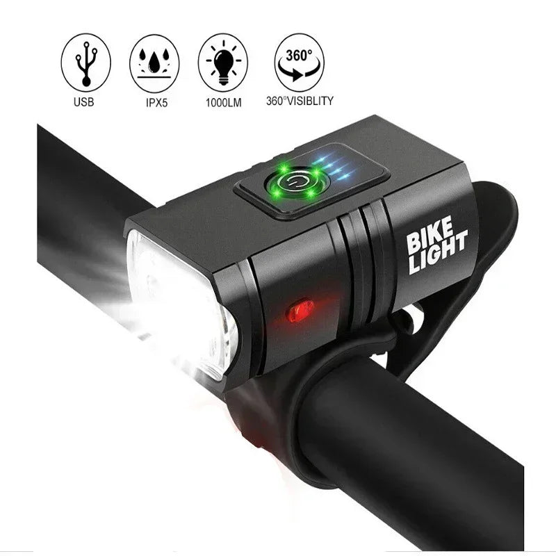 Cycling Light Super Bright Bicycle Front Light Rechargeable