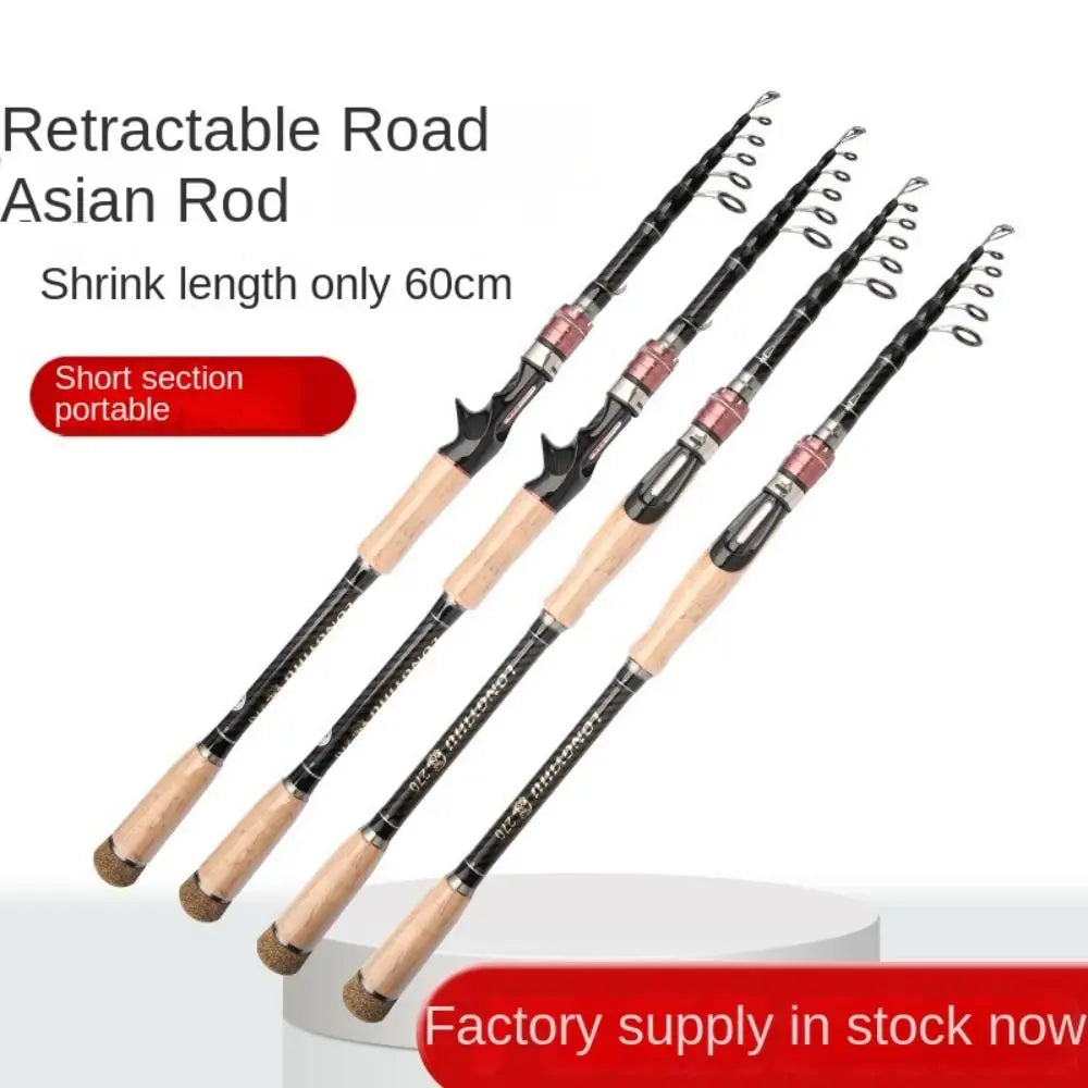 Children 1.8m-3.6m Fishing Rod Full Kits Telescopic Spincast Fishing Reel Fishing Pole High Carbon Fishing Rod Fishing