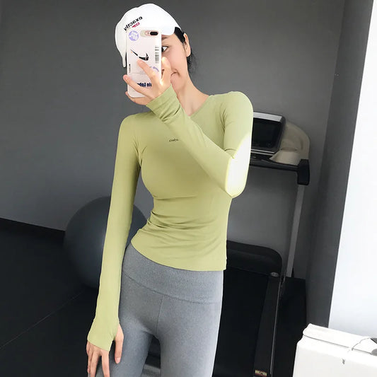 Fitness Tops Women Tight Sports Long Sleeve Yoga