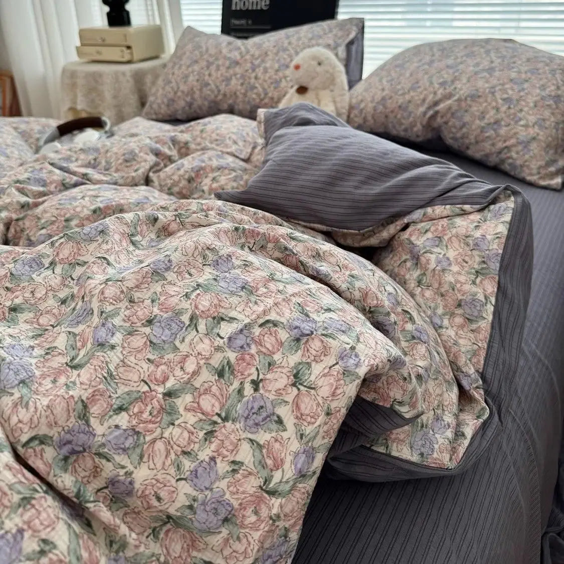 Duvet Cover Set  A-class Ultra Soft Jacquard Double-layer Yarn