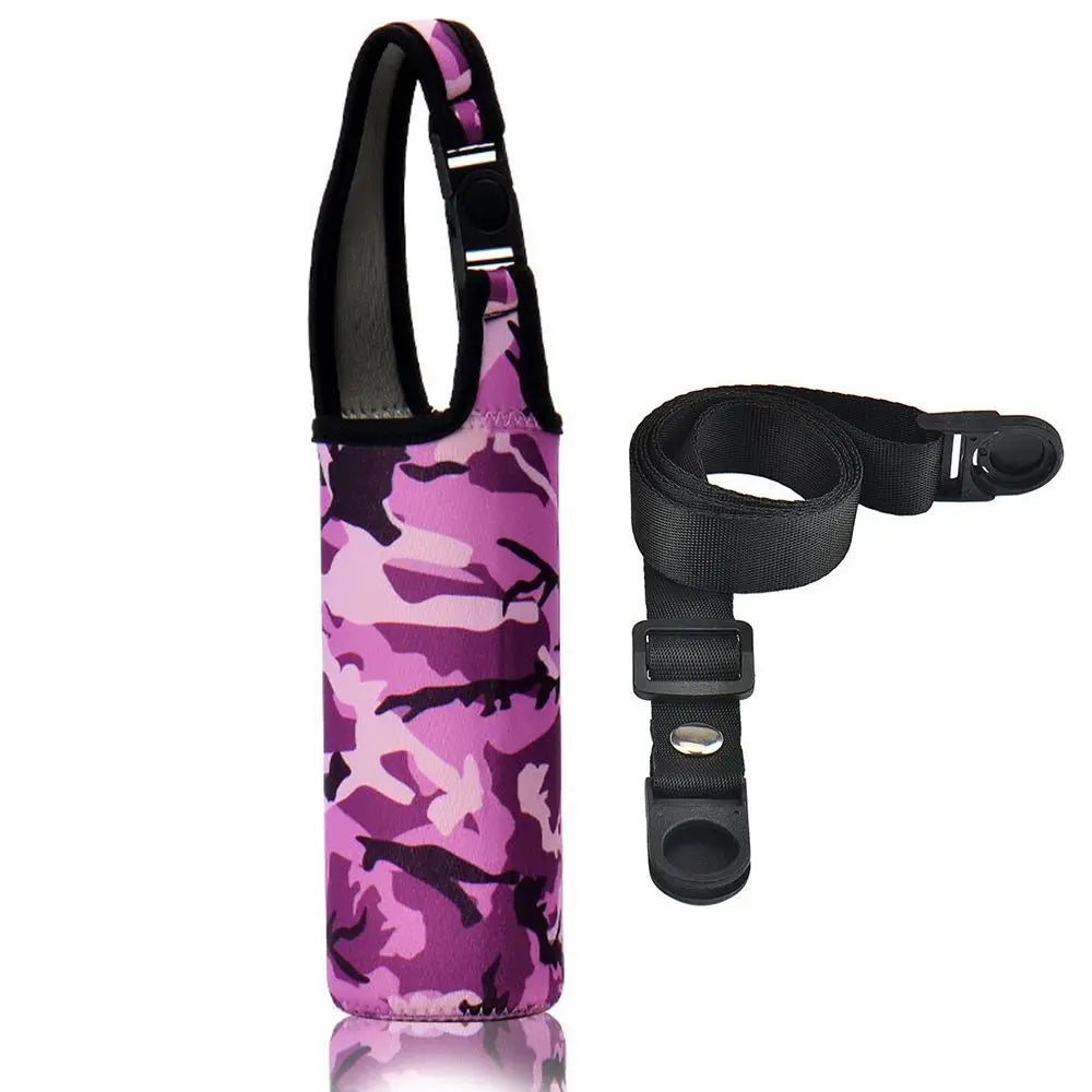 1Pcs Sport Water Bottle Cover Case with Shoulder