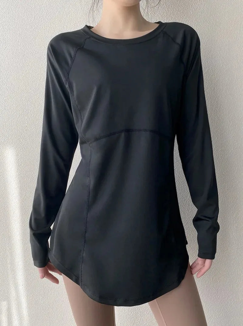 Yogakleding met lange mouwen voor dames  Sportkleding