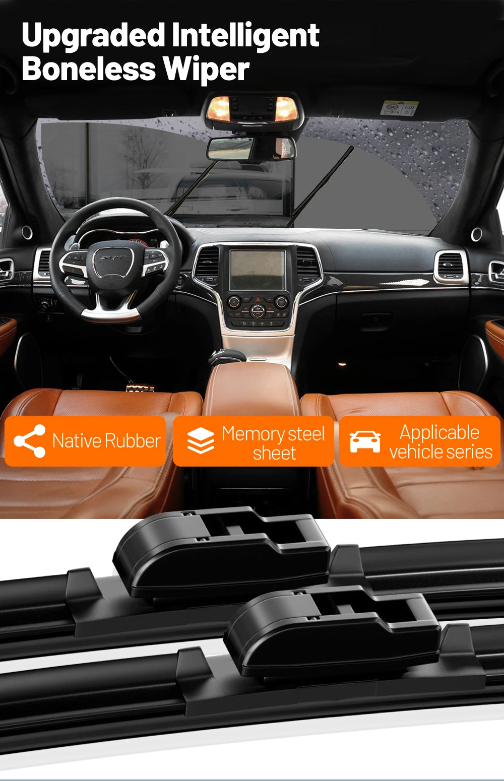2 stuks voor Honda UR-V URV UR V 2017-2023 ruitenwisserbladen