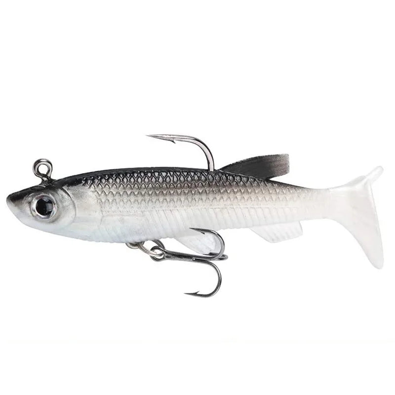 5pcs Kit Fishing Lure Soft Lure 8cm/ 2.8in Artificial Bait Cool Fishing Hooks