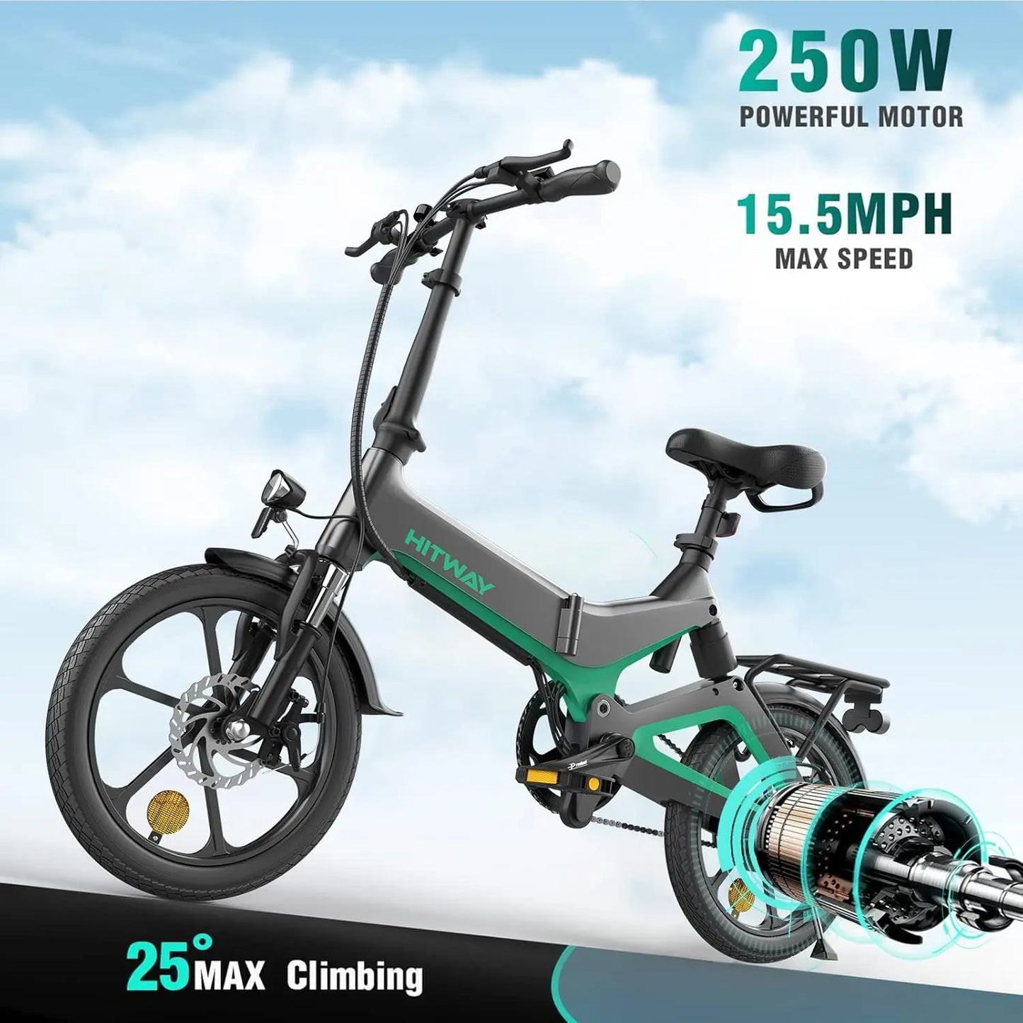 16 electric bike HITWAY W/36V