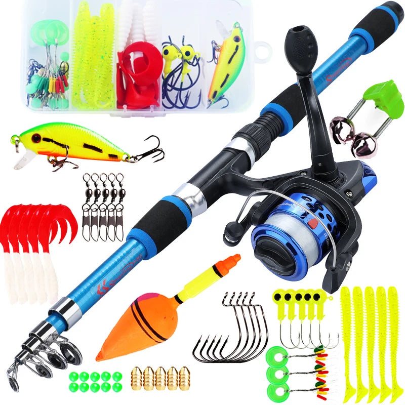 Sougayilang Spinning Fishing Rod and Reel Combo1.8M