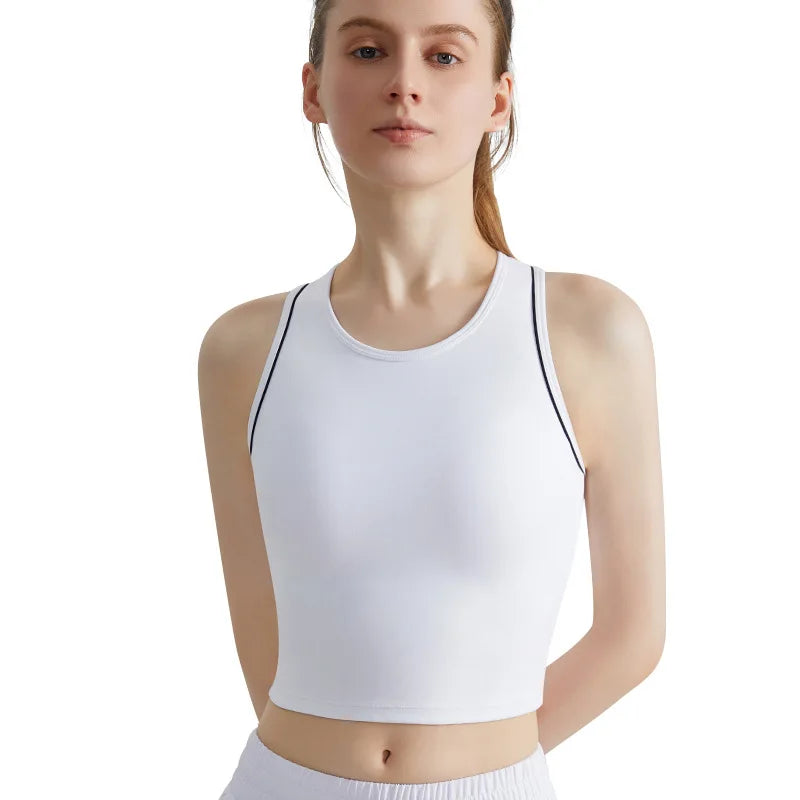 Sports Vest, Women's Fitness Integrated Fixed Cup, High-end Feel,
