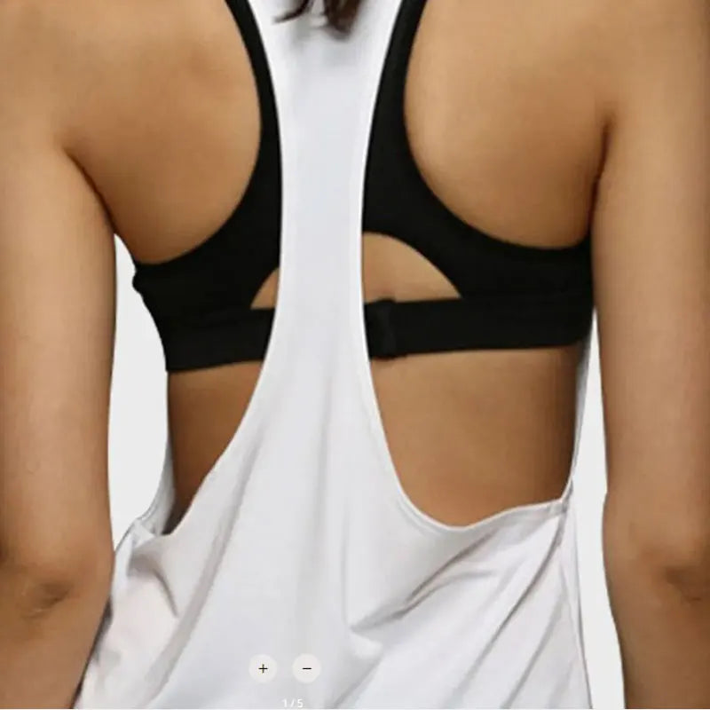 Dames Sport Smock Fitness Sportvest T-vormig