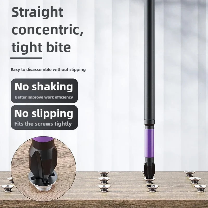 6 Pcs Magnetic Screwdriver Bits Non-slip Shockproof