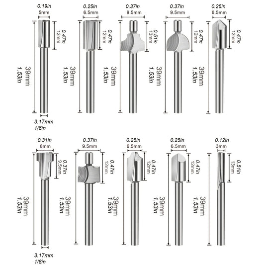 Houtbewerking Frees HSS Frees voor Dremel Rotary Tools