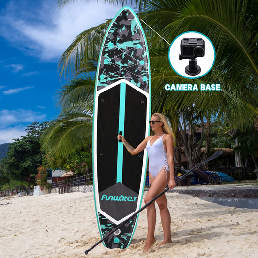 FunWater 11' Sup Board Inflatable Surfboard Stand Up Paddle Board