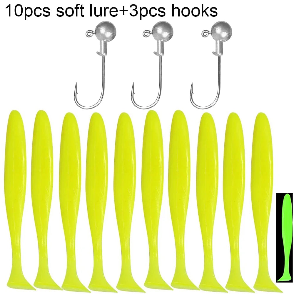 10PCS Soft Lure 5.5cm 7cm 10cm