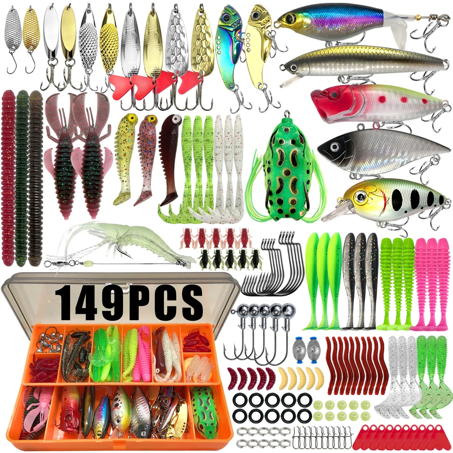 Fishing 86/88/136/149/366pcs Fishing Lure Kit