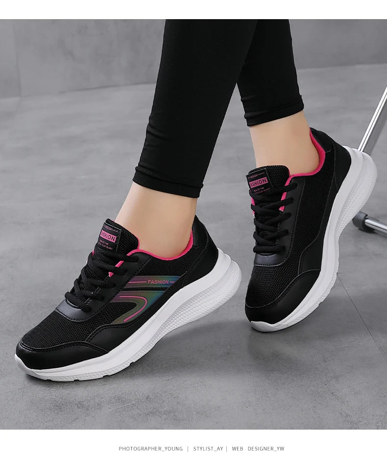 Sports shoes for women in spring and summer, lightweight,