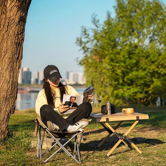 Outdoor Folding Moon Chair Portable Chair Camping
