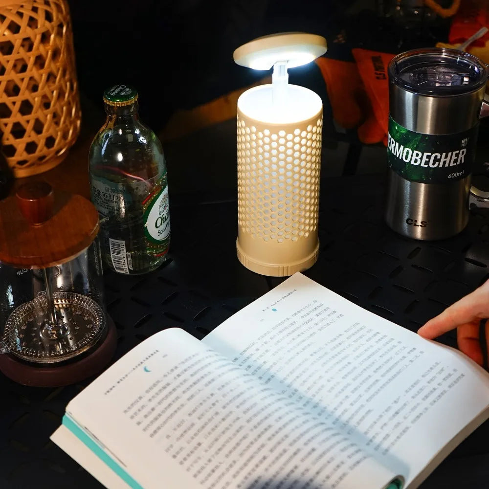 Multifunctionele sfeerverlichting voor buiten, intrekbare kampeerlamp,