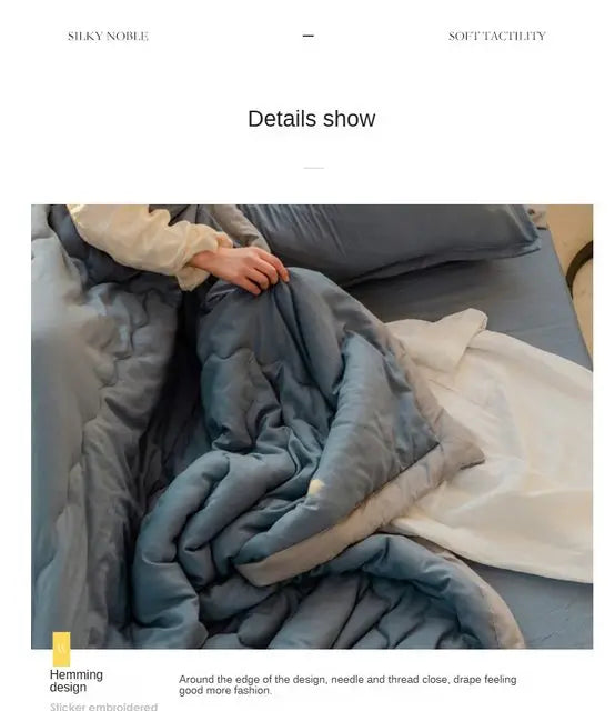 2025 New Japanese Polyester-Cotton Quilted Summer Duvet -