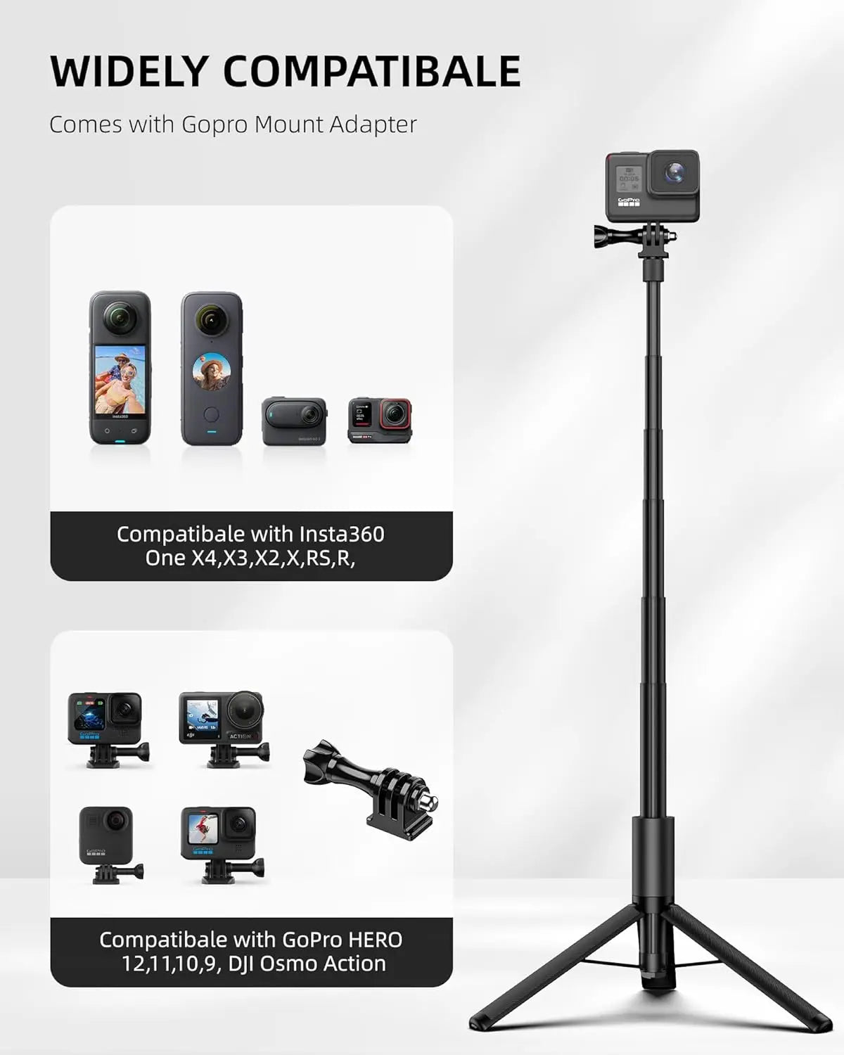 Insta360 2-in-1 Invisible Selfie Stick + Tripod For X5 X4